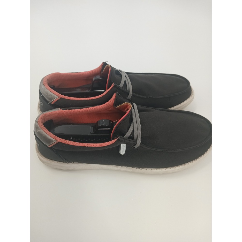 Hey Dude Wendy ADV Black Coral Slip On Loafers Shoes Womens Size 11 122074900